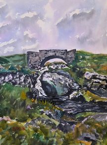 sally gap bridge watercolour