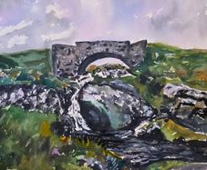 sally gap bridge watercolour