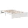 Bookcase Bed without Mattress White 90x190 cm Solid Wood Pine Image 7