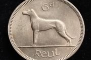 Ireland - 1968 - 6 Pence - Wolfhound - KM.13a - UNC      [338]