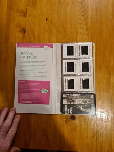 Vintage 36 Coloured Slides Of Ireland's Holy Places. With Cassette Commentary BY koaudioview Dublin