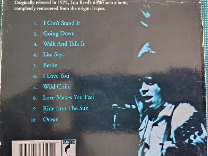 Lou Reed - Lou Reed CD (1972) 2000 Remastered Reissue w/slipcase. Rock & Roll EX+
