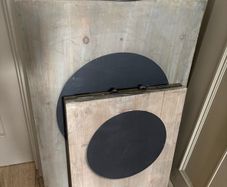 New XL 75cm x 50cm rustic free standing chalkboard sign with carry handle