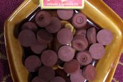 52 India Red Rubber Stops/Buffers cups/pads 1940s