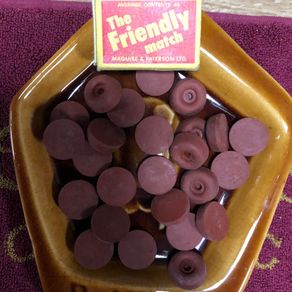 52 India Red Rubber Stops/Buffers cups/pads 1940s