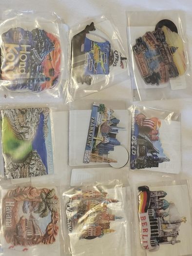 Travel Magnet BUNDLE. 30 Magnets + 1 USA Sticker