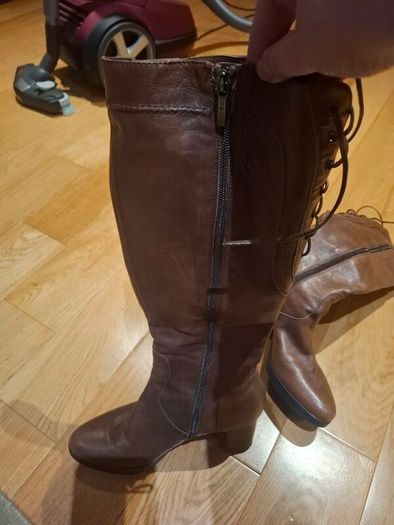 Geox tan knee height boots