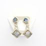 Vintage 925 Sterling Silver Moonstone Earrings Image 6