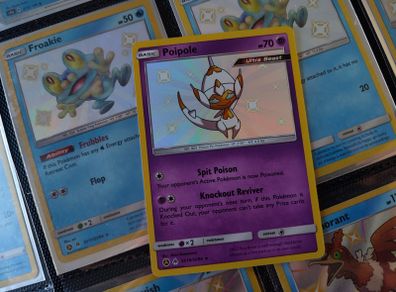 Poipole ! Baby Shiny ! Shiny Rare ! from Hidden Fates Set ! 2019 ! Pokemon Card !