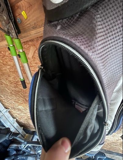 golf bag with trolly