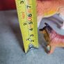 Vintage unknown maker Large hard rubber plastic 2 Collie Dogs Orange yellow white Image 6