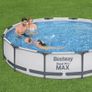 NEW SALE | Steel Pro Pool Swimming Pool, Round Above Ground Garden Frame Pool, Multiple Sizes, 12' x 30"/3.66m x 76cm Image 2