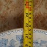 Pair of Antique Blue & White Acorn Platters Image 7