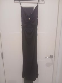 bnwt asos design cut out black dress