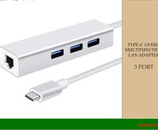 Type-c Multi Function Lan Adapter With 3usb Ports