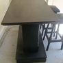 Solid Mahogany Free standing Bar/Island with Three Bar Stools Image 3