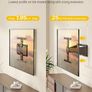 0.77" Ultra Slim TV Wall Bracket for 37-75 Inch TVs, Heavy Duty Full Moiton TV Wall Mount Up to 65kg, Swivel & Tilt TV Bracket for Flat/Curve Screens, Max VESA 400x400mm Image 2