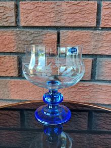 Vintage Duiske Irish Handcut Footed Bowl