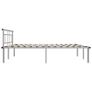 Bed Frame Grey Metal 180x200 cm Image 4
