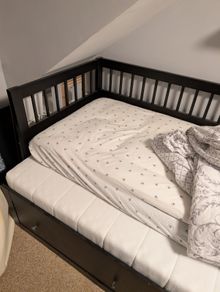 IKEA Hemnes daybed with two drawers - black