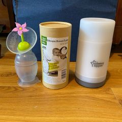 Hakaa Silicone Breast Pump+Stopper+Bottle Warmer