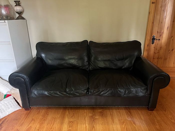 100% Real Leather Couch