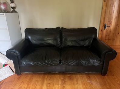 100% Real Leather Couch