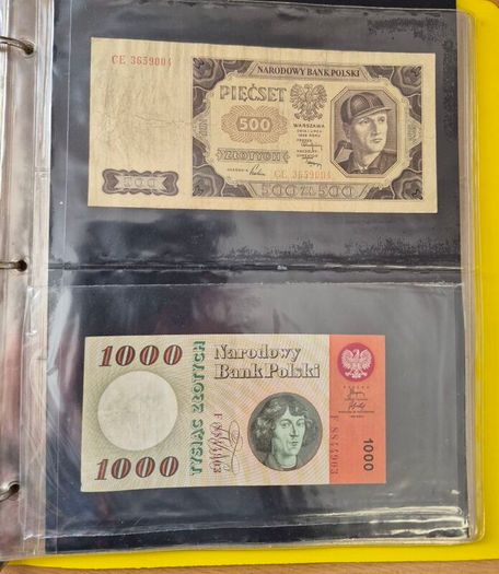 Old Polish banknotes from 1919 to 1994