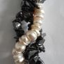 NECKLACE - Triple Strand - Hematite - Pearl Image 3