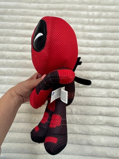 Official Marvel Comics Deadpool Heart Sign 12" Large Plush Soft Used Please see pictures