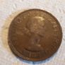 1956 English half penny Image 2