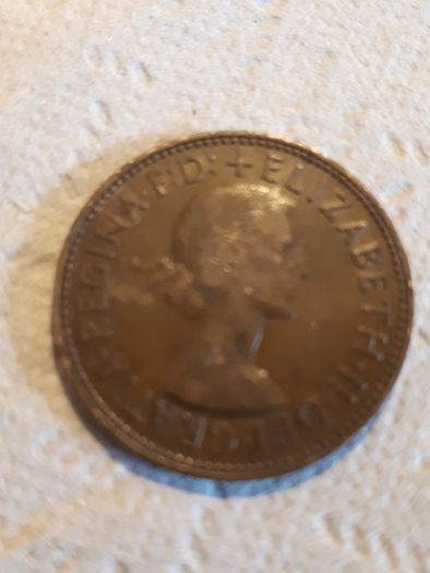 1956 English half penny