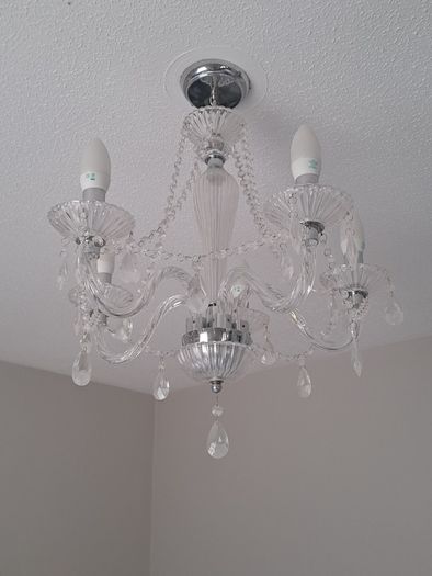Glass chandelier