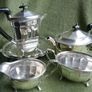 Vintage Sheffield Tea/Coffee Pots/Set Antique Silver Plate Image 4