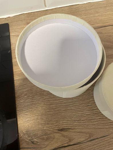 Cream Hat boxes