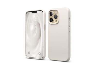 Liquid Silicone Shockproof Case For iPhone 13 Pro Luxury Soft Phone Cover Grey New - FHT7IP13PLK