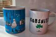 Irish Humour Mug Bundle Dublin Skyline Seagull And Paddy Box Gobshite