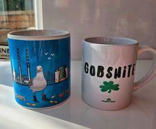 Irish Humour Mug Bundle Dublin Skyline Seagull And Paddy Box Gobshite