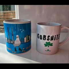 Irish Humour Mug Bundle Dublin Skyline Seagull And Paddy Box Gobshite