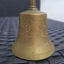 Vintage engraved Brass Bell Image 2