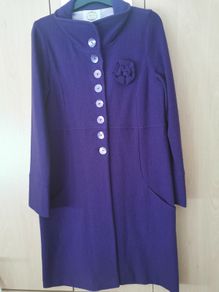 Avoca pure wool  Purple coat UK 10