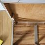 White Coffee table with steel legs Image 5