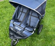 Out n About Nipper 360 double buggy with rain cover