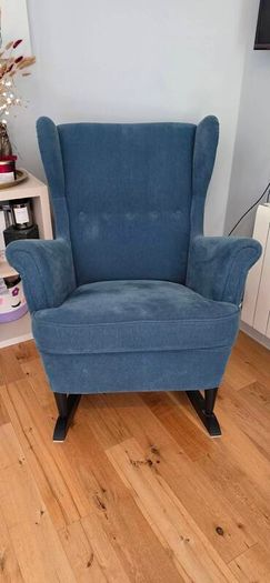 IKEA Strandmon armchair with detachable rocking chair accessory