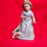 Girl with Puppy   NAO by Lladro 1987 Image 3