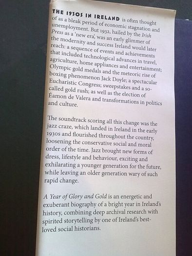A year of Glory and Gold 1932 Ireland's Jazz Age Ireland Irish history