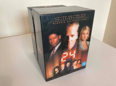 24 DVD Box Set Seasons 1 to 4 Complete | Kiefer Sutherland | VGC