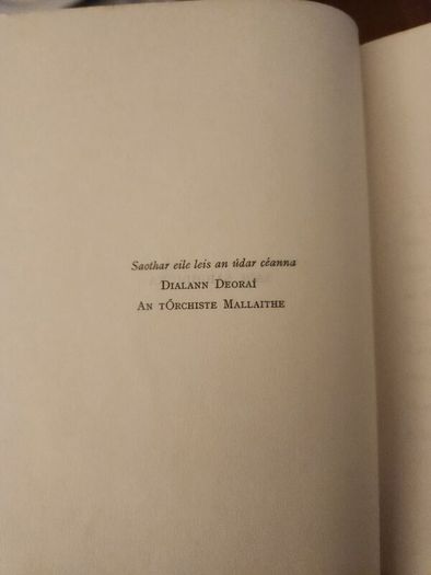SAOL SAIGHDIURA. BY DONALL Mac Amhlaigh. First edition paperback in good condition.