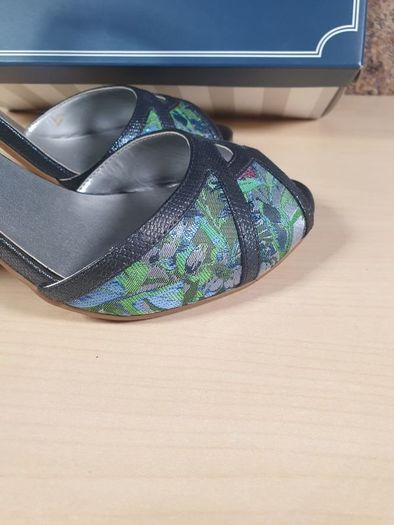 Ruby Shoo Eliza blue high heels Size UK 8 EU 41