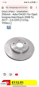 brake pads and discs